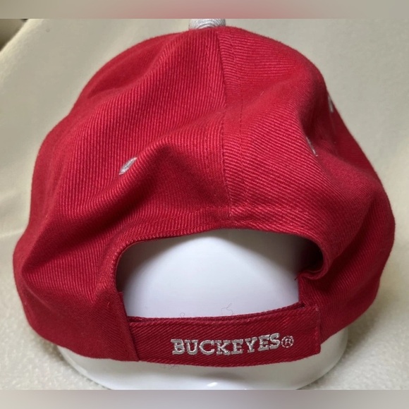 Ohio State University Buckeyes OSU Red Adjustable Hat Cap EUC - Picture 2 of 7